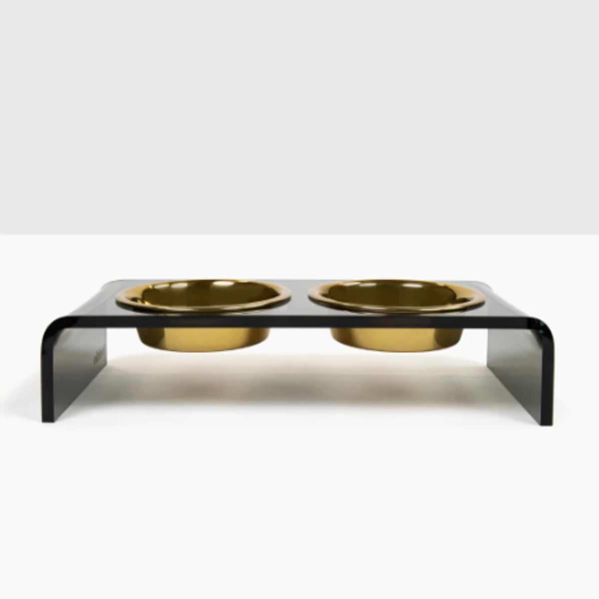 hiddin Small Smoke Grey Double Bowl Gold